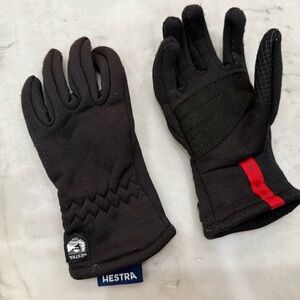 Hestra Black gloves size 4